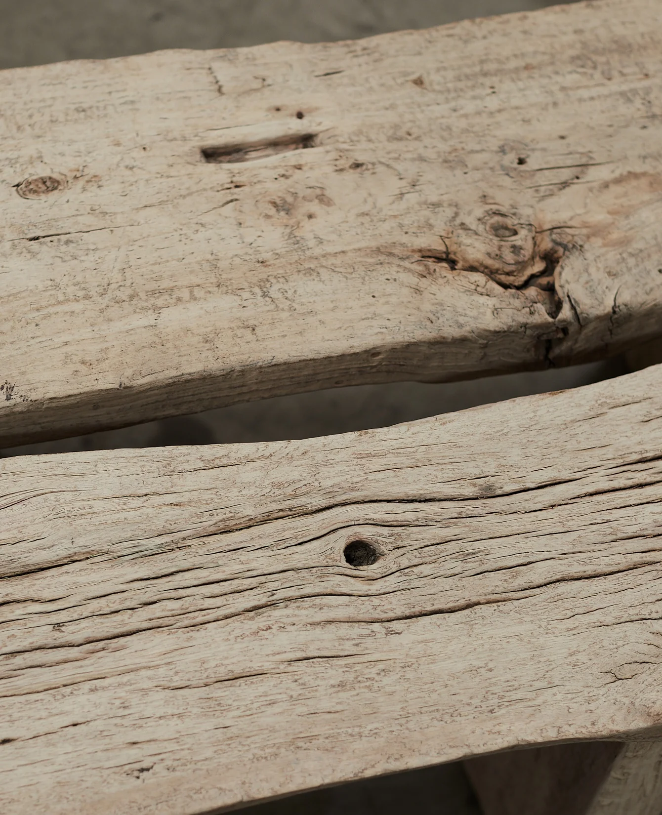 Chunky Elm Bench - Bleached - Image 6